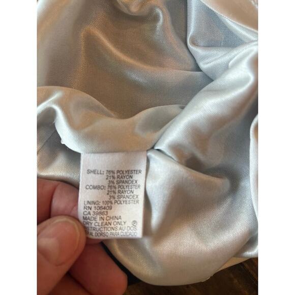 Tahari Arthur S Levine Black White Dress A-Line Women 14 Wedding Event Career - Picture 7 of 7